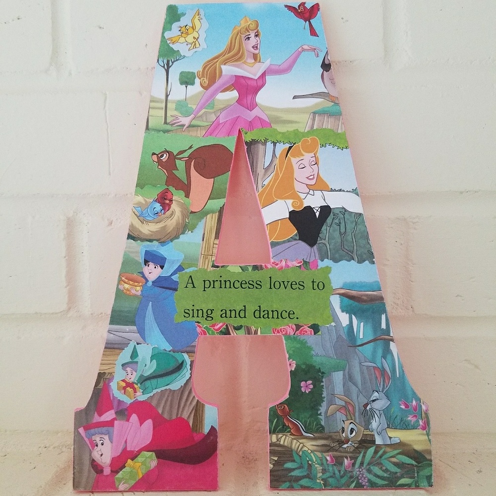 Custom Sleeping Beauty Letter